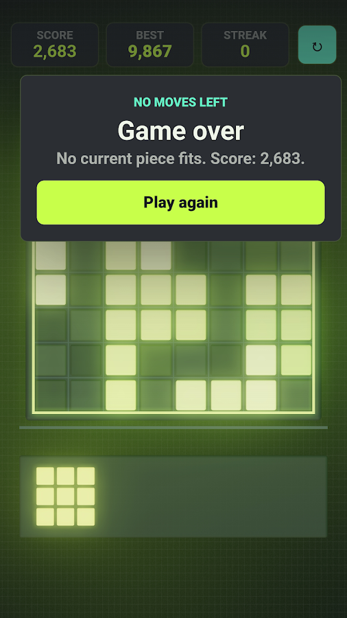PopGrid active puzzle pieces